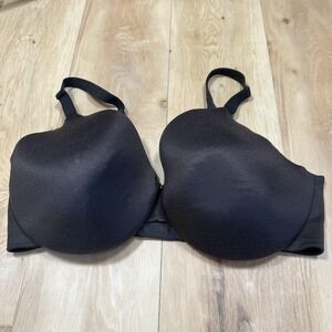 Cacique Back Smoothing T Shirt Bra Womens 42DDD Black Full Coverage‎ Underwire